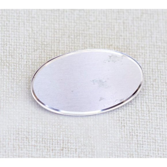 Vintage Sterling Silver Oval Brooch by Lamoof - A16 - Picture 1 of 2